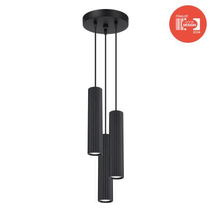 Brilagi - LED-Pendelleuchte an Kabel CRESTO 3xGU10/10W/230V schwarz