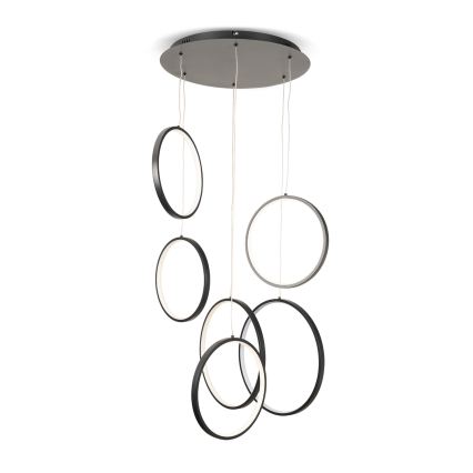 BRILAGI - LED-Pendelleuchte an Kabel ECHO LED/80W/230V 4000K Ø 50 cm schwarz
