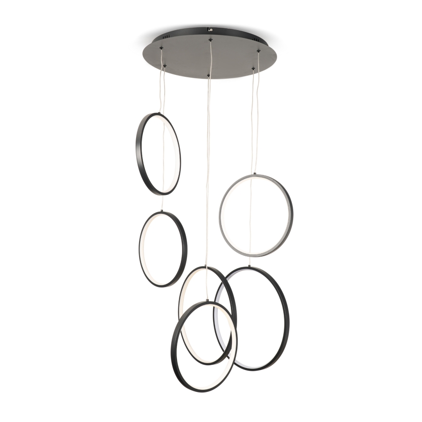 BRILAGI - LED-Pendelleuchte an Kabel ECHO LED/80W/230V 4000K Ø 50 cm schwarz