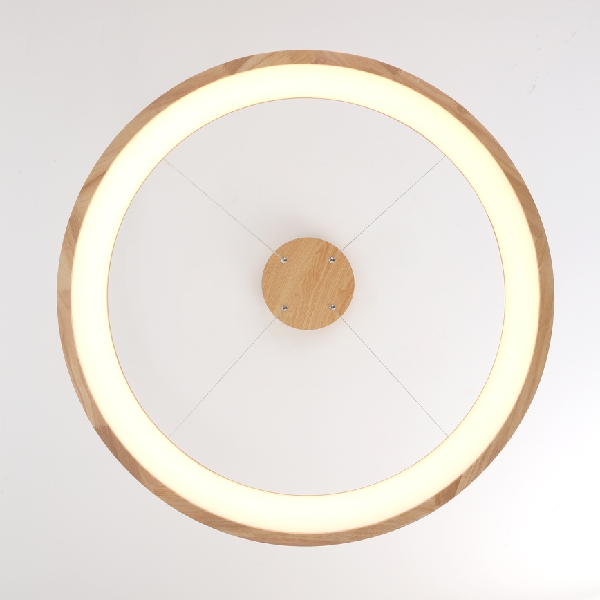 Brilagi - LED-Pendelleuchte an Kabel FALCON WOOD LED/60W/230V 3000/4000/6000K Ø 80 cm Holz