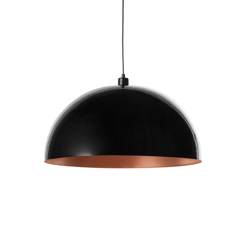 BRILAGI - LED-Pendelleuchte an Kabel METALO 1xE27/40W/230V Ø 60 cm schwarz/kupfer