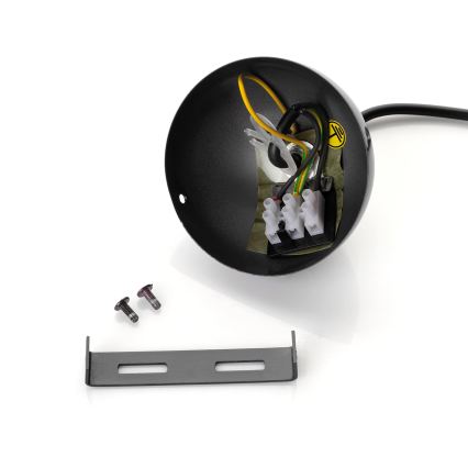 BRILAGI - LED-Pendelleuchte an Kabel METALO 1xE27/40W/230V Ø 60 cm schwarz/kupfer