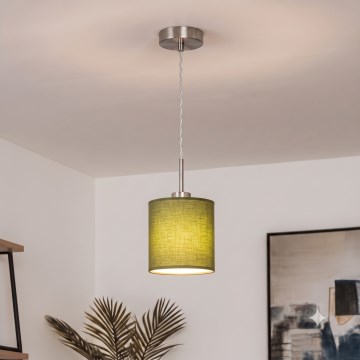 Brilagi - LED-Pendelleuchte an Kabel NUBILA 1xE27/60W/230V Ø 14 cm grün