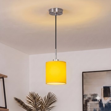 Brilagi - LED-Pendelleuchte an Kabel NUBILA 1xE27/60W/230V Ø 14 cm schwarz/gelb