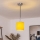 Brilagi - LED-Pendelleuchte an Kabel NUBILA 1xE27/60W/230V Ø 14 cm schwarz/gelb