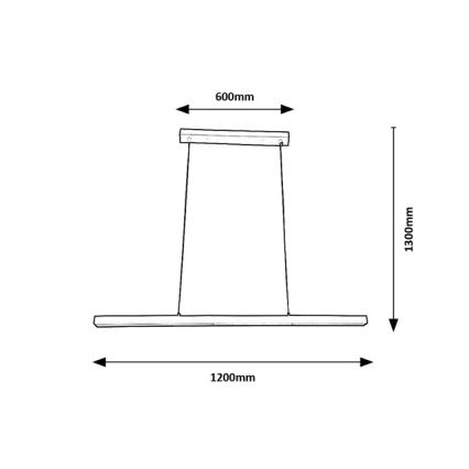 Brilagi - LED-Pendelleuchte an Kabel PAXIS LED/30W/230V 120 cm weiß