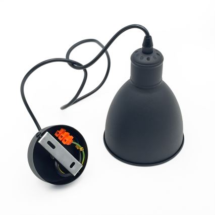 Brilagi - LED-Pendelleuchte an Kabel RIDDY 1xE27/60W/230V schwarz