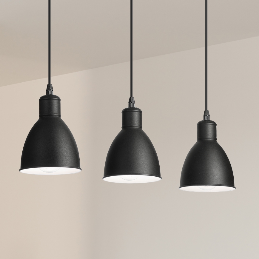 BRILAGI - LED-Pendelleuchte an Kabel RIDDY 3xE27/60W/230V schwarz