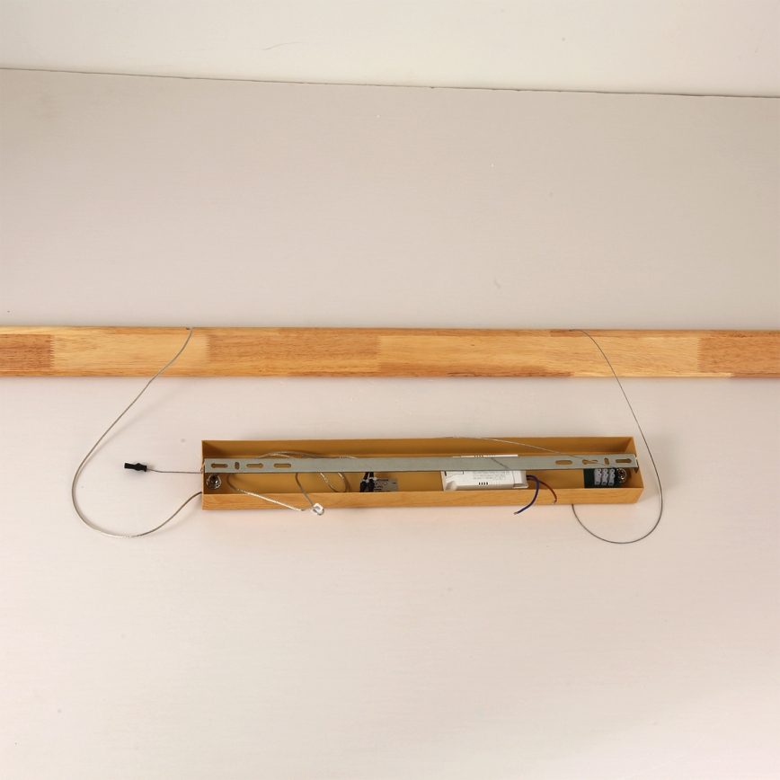 Brilagi - LED-Pendelleuchte an Kabel UMEA WOOD LED/30W/230V 120 cm Gummibaum
