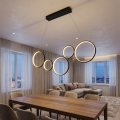 BRILAGI - LED-Pendelleuchte an Seil ECHO LED/60W/230V 4000K 100 cm schwarz