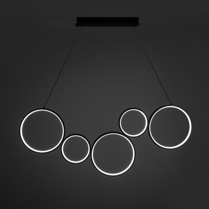 BRILAGI - LED-Pendelleuchte an Seil ECHO LED/60W/230V 4000K 100 cm schwarz
