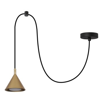 BRILAGI - LED Pendelleuchte an Stahlseil CONE SINGLE SPIDER 1xGX53/15W/230V goldfarben