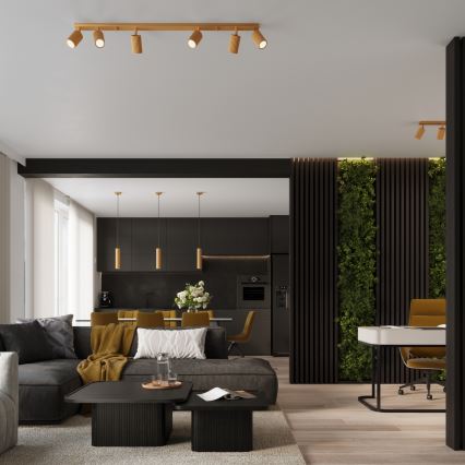 Brilagi - LED-Pendelleuchte an Stahlseil CRESTO 1xGU10/10W/230V, gold