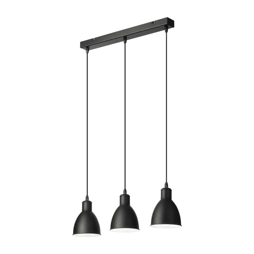 Brilagi - LED-Pendelleuchte an Stahlseil RIDDY 3xE27/60W/230V schwarz