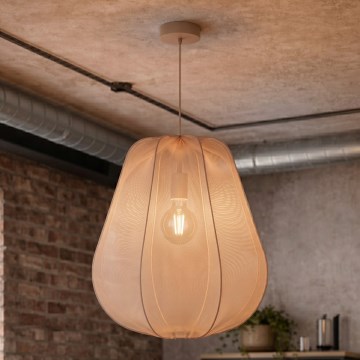 Brilagi - LED-Pendelleuchte ARVEN an Kabel 1xE27/8W/230V Ø 37 cm beige