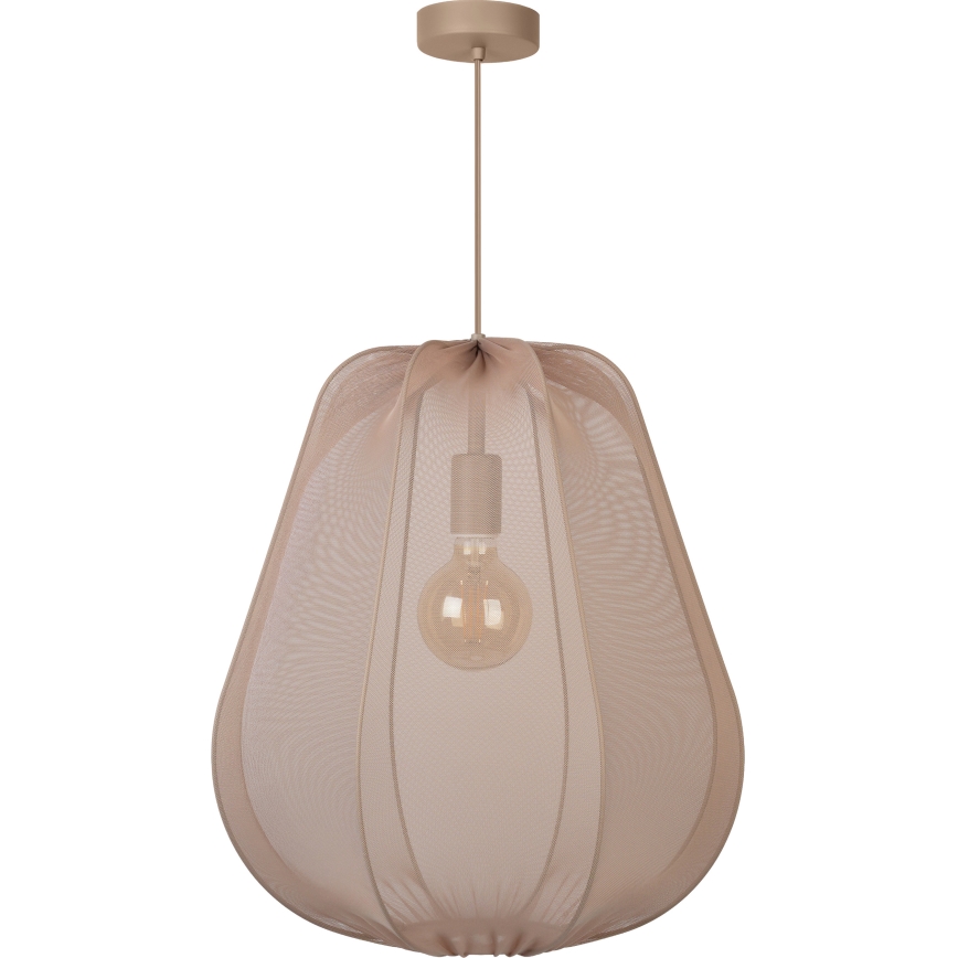 Brilagi - LED-Pendelleuchte ARVEN an Kabel 1xE27/8W/230V Ø 37 cm beige