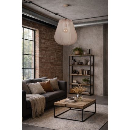 Brilagi - LED-Pendelleuchte ARVEN an Kabel 1xE27/8W/230V Ø 37 cm beige