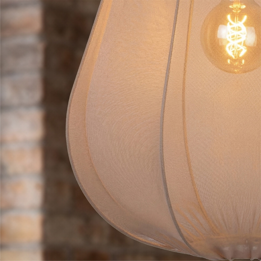 Brilagi - LED-Pendelleuchte ARVEN an Kabel 1xE27/8W/230V Ø 37 cm beige