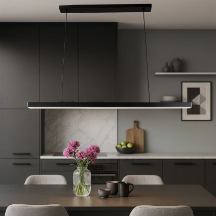 Brilagi - LED-Pendelleuchte AXIS mit Seilaufhängung, LED/30W/230V, 120 cm, schwarz