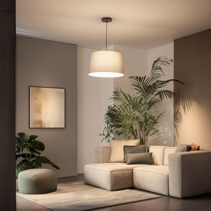 Brilagi - LED-Pendelleuchte CERIA an Kabel 1xE27/40W/230V Ø 45 cm grau