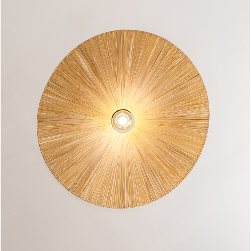 Brilagi - LED-Pendelleuchte CERIA BOHO, 1xE27/40W/230V, Ø 80 cm, Raffia