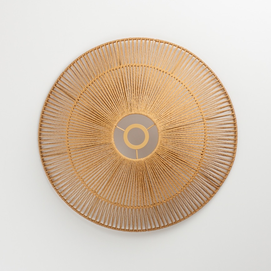 Brilagi - LED-Pendelleuchte CERIA BOHO am Kabel 1xE27/40W/230V Ø 50 cm braun