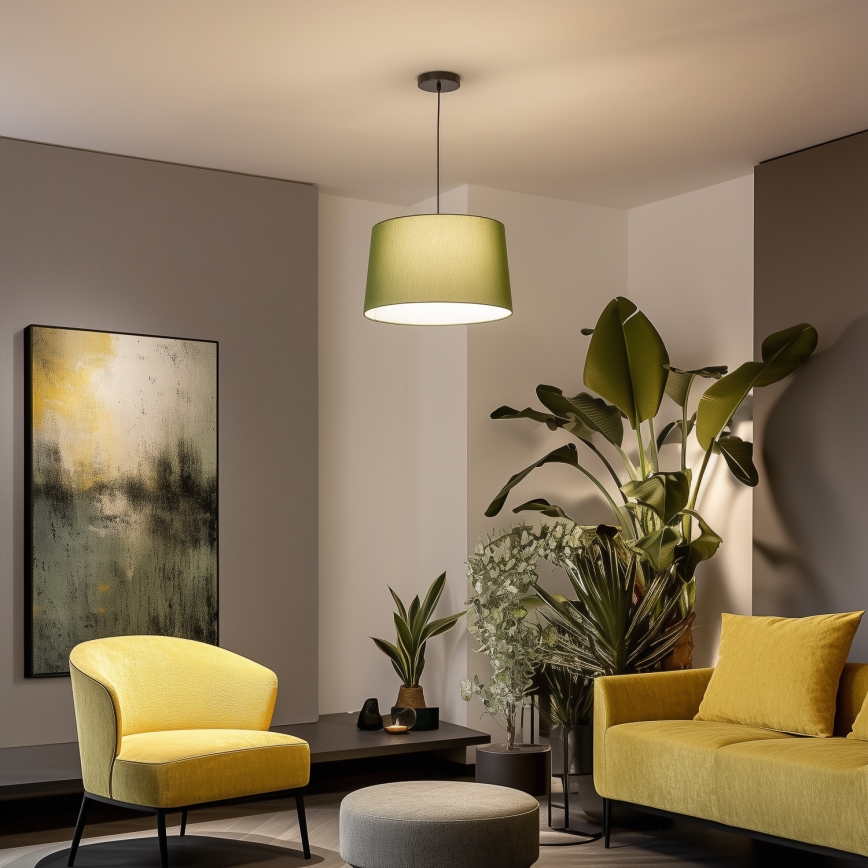 Brilagi - LED-Pendelleuchte CERIA mit Seilaufhängung, 1xE27/40W/230V, Ø 45 cm, grün