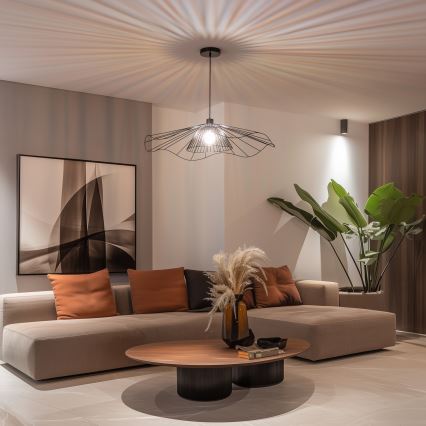 Brilagi - LED-Pendelleuchte CERIA WIRE, 1x E27/40W/230V, Ø 80 cm, schwarz