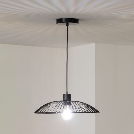 Brilagi - LED-Pendelleuchte CERIA WIRE 1xE27/40W/230V Ø 38 cm, schwarz