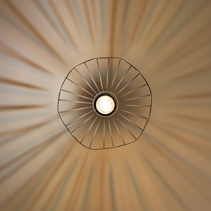 Brilagi - LED-Pendelleuchte CERIA WIRE mit Seilaufhängung, 1x E27/40W/230V, Ø 40 cm, schwarz