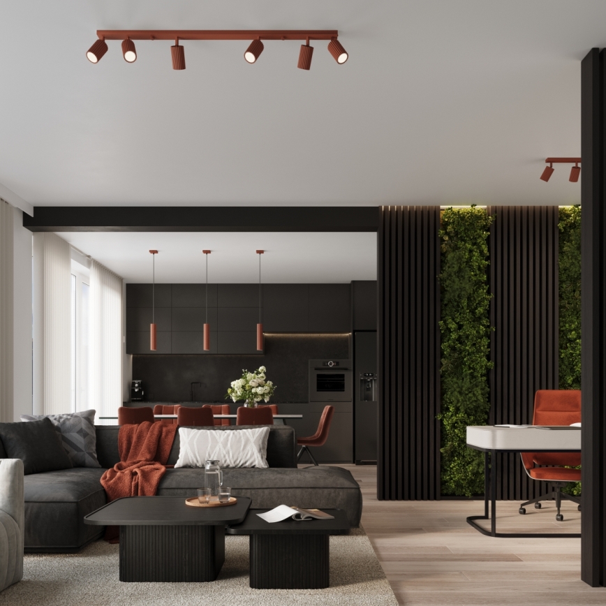 Brilagi - LED-Pendelleuchte CRESTO 1x GU10 / 10 W / 230 V, rot