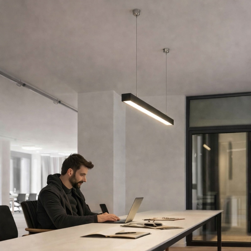 Brilagi - LED-Hängeleuchte FULLDAY LED/10/15/20W/230V 2700/4000/6000K 60 cm schwarz