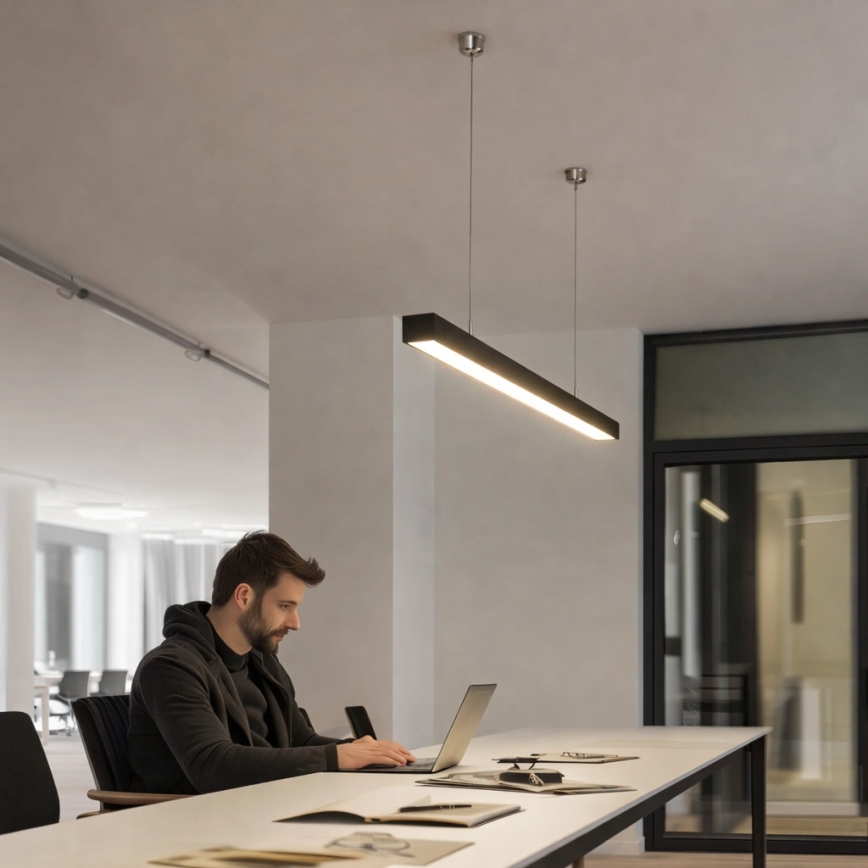 Brilagi - LED Pendelleuchte FULLDAY LED/20/30/40W/230V 2700/4000/6000K 120 cm schwarz