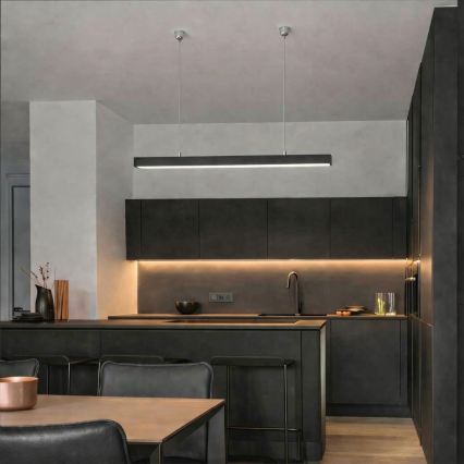 Brilagi - LED Pendelleuchte FULLDAY LED/20/30/40W/230V 2700/4000/6000K 120 cm schwarz