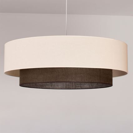 Brilagi - LED-Pendelleuchte im BOHO-Style, 3x E27/15W/230V, Ø 80 cm, creme/braun
