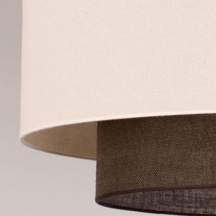 Brilagi - LED-Pendelleuchte im BOHO-Style, 3x E27/15W/230V, Ø 80 cm, creme/braun