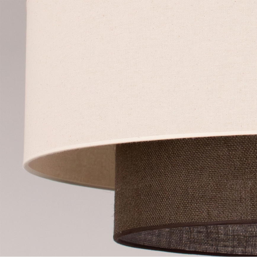 Brilagi - LED-Pendelleuchte im BOHO-Style, 3x E27/15W/230V, Ø 80 cm, creme/braun