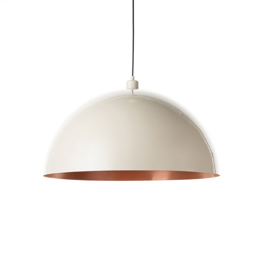 BRILAGI - LED-Pendelleuchte METALO an Kabel 1x E27/40W/230V Ø 60 cm beige/kupferfarben