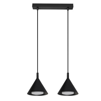 BRILAGI - LED Pendelleuchte mit Kabel CONE DOUBLE 2xGX53/15W/230V schwarz