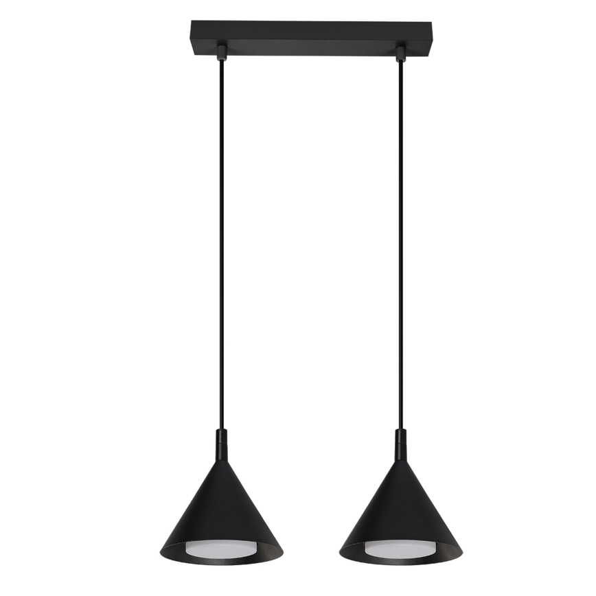 BRILAGI - LED Pendelleuchte mit Kabel CONE DOUBLE 2xGX53/15W/230V schwarz