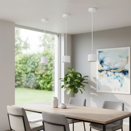 Brilagi - LED Pendelleuchte mit Kabel STRIPY 1xGX53/15W/230V weiß