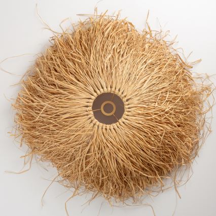 Brilagi - LED-Pendelleuchte mit Kabelaufhängung CERIA BOHO 1xE27/40W/230V Ø 60 cm Raffia-Schirm