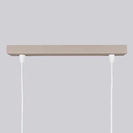 Brilagi - LED-Pendelleuchte mit Seilaufhängung CRESTO 2xGU10/10W/230V taupe