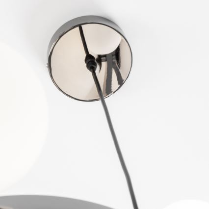 Brilagi - LED-Pendelleuchte mit Seilaufhängung MILLA 15xG9/3W/230V schwarz/chrom/weiß