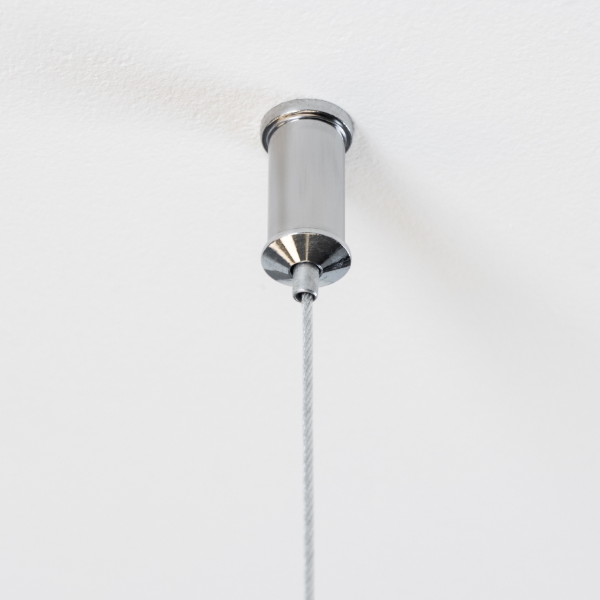 Brilagi - LED-Pendelleuchte mit Seilaufhängung MILLA 15xG9/3W/230V schwarz/chrom/weiß