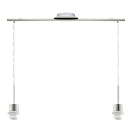 Brilagi - LED-Pendelleuchte mit Seilaufhängung NUBILA 2xE27/60W/230V rot