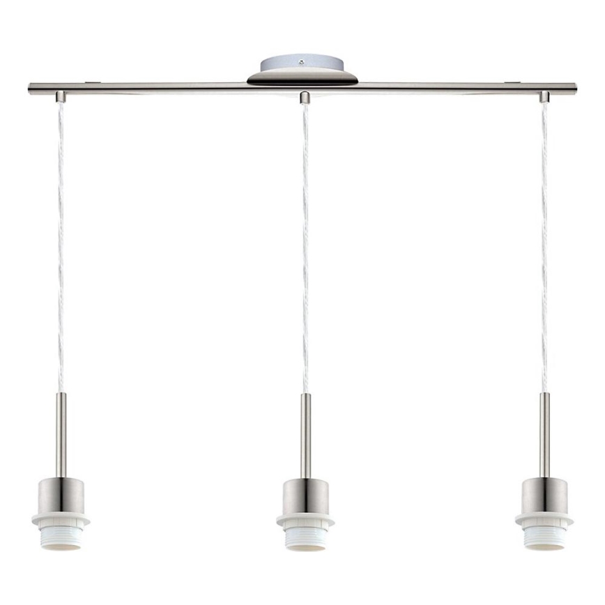 Brilagi - LED-Pendelleuchte mit Seilaufhängung NUBILA 3xE27/60W/230V hellbraun