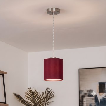 Brilagi - LED-Pendelleuchte NUBILA am Kabel, 1x E27/60W/230V, Ø 14 cm, pompejanischrot