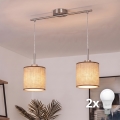 Brilagi - LED-Pendelleuchte NUBILA an Kabel, 2xE27/60W/230V, braun