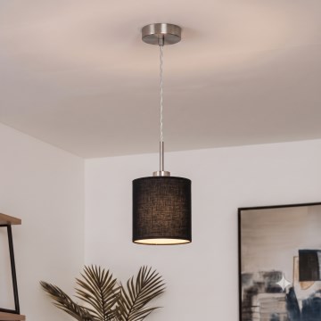 Brilagi - LED-Pendelleuchte NUBILA mit Kabel 1x E27/60W/230V Ø 14 cm schwarz